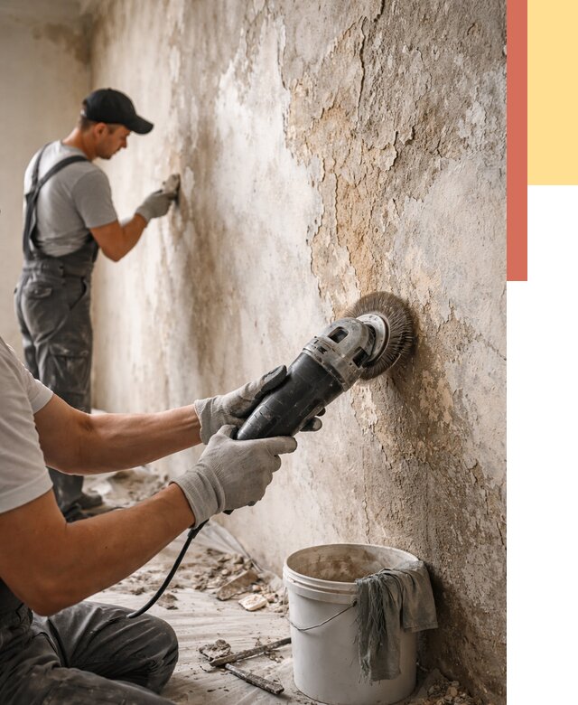 Снятие и удаление краски со стен в Кирове от 2176 руб. — ОТДЕЛОЧНИК-Кри