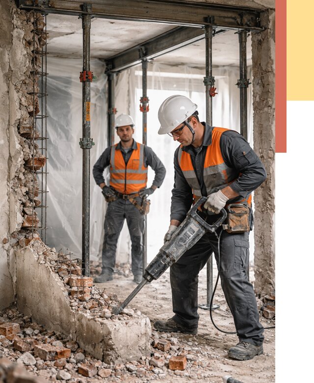 Снос несущих стен в Кирове от 10621 руб. — демонтаж несущей стены под ключ | ОТДЕЛОЧНИК-Кри