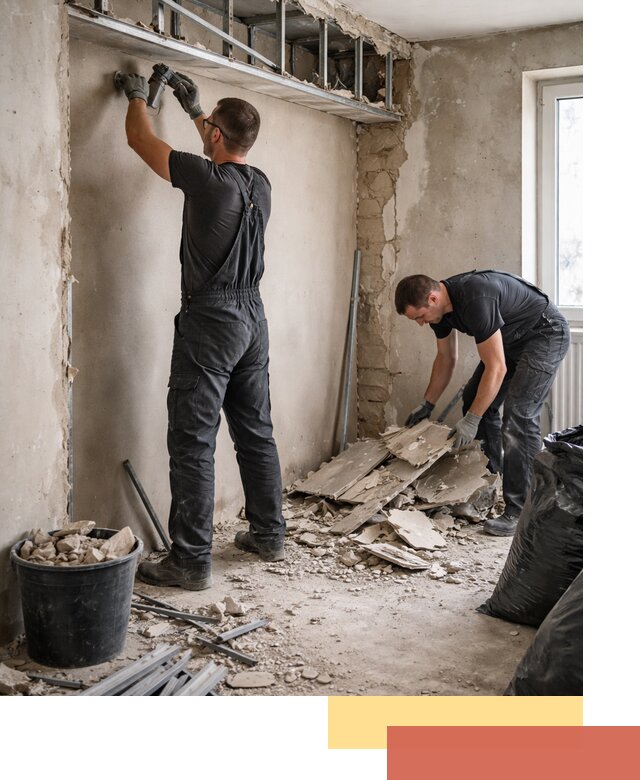 Демонтаж короба из гипсокартона в Кирове быстро и аккуратно