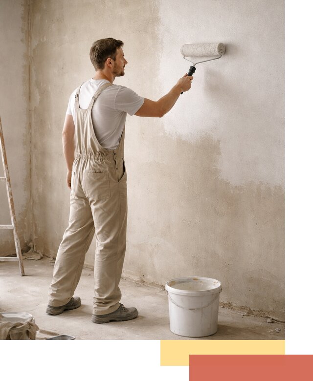 Грунтовка стен под отделку в Кирове профессиональным раствором