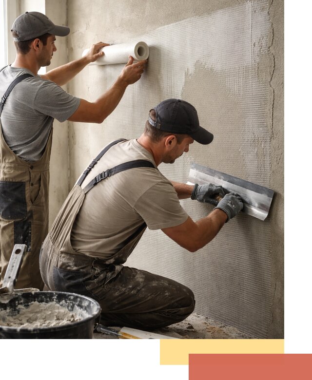 Армирование стен стеклосеткой в Кирове для прочной отделки