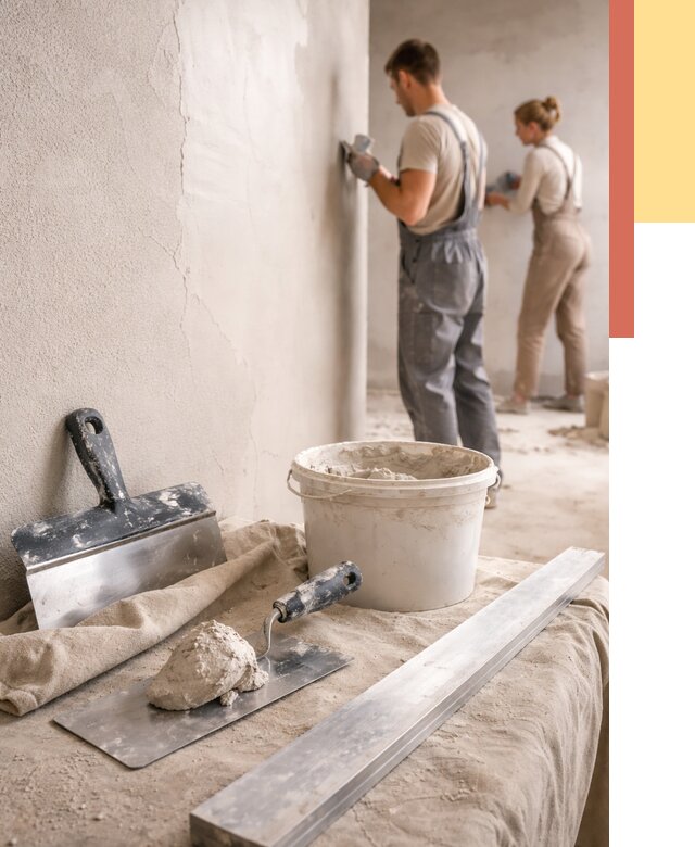 Штукатурка стен гипсовая в Кирове от 4663 руб/м2 — быстро и недорого | ОТДЕЛОЧНИК-Кри