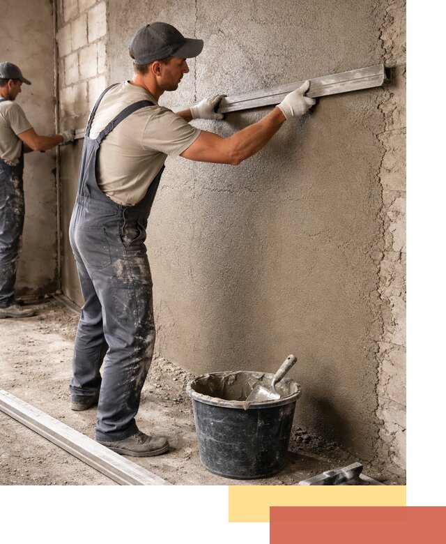 Штукатурка стен цементно-песчаная в Кирове профессионально