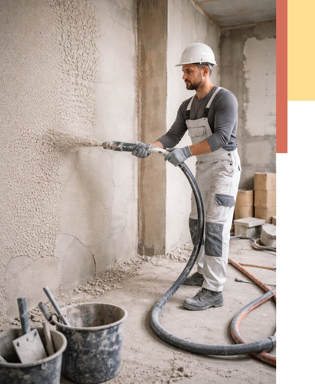 Машинная штукатурка стен в Кирове под ключ от 6735 руб./м2 | ОТДЕЛОЧНИК-Кри