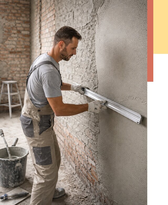 Штукатурка кирпичных стен в Кирове от 4663 руб/м2 — быстро и недорого | ОТДЕЛОЧНИК-Кри