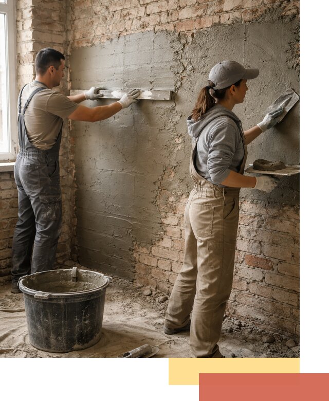 Штукатурка кирпичных стен в Кирове — качественно и надежно