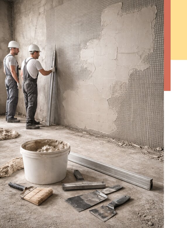 Штукатурка стен по сетке в Кирове от 5699 руб./м2 — быстро и недорого | ОТДЕЛОЧНИК-Кри