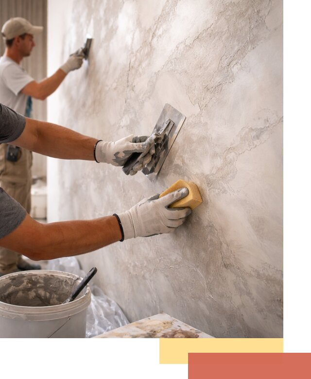 Декоративная штукатурка под мрамор в Кирове для стен и потолков