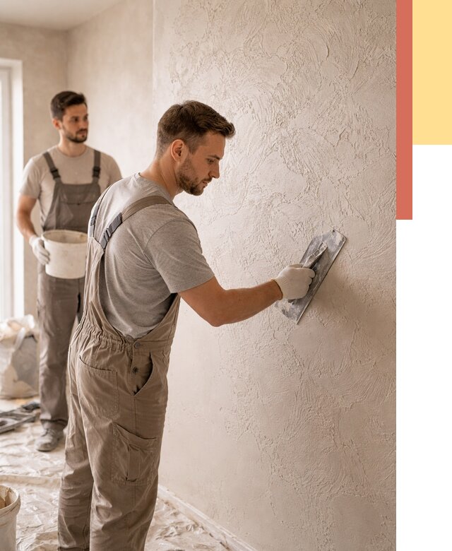 Фактурная штукатурка стен в Кирове от 4352 руб./м² — заказать под ключ | ОТДЕЛОЧНИК-Кри