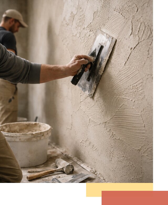 Фактурная штукатурка стен в Кирове — монтаж, отделка, реставрация