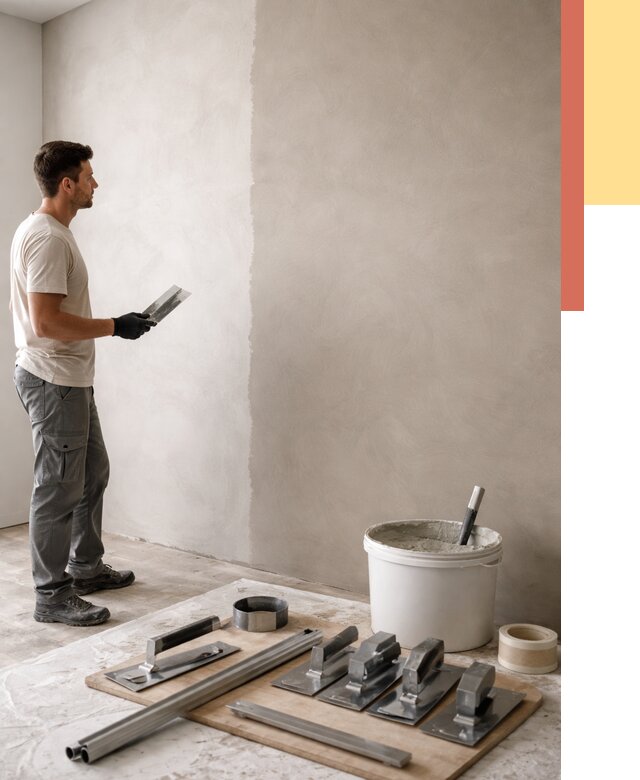 Нанесение микроцемента на стены в Кирове от 3316 руб./м2 под ключ | ОТДЕЛОЧНИК-Кри