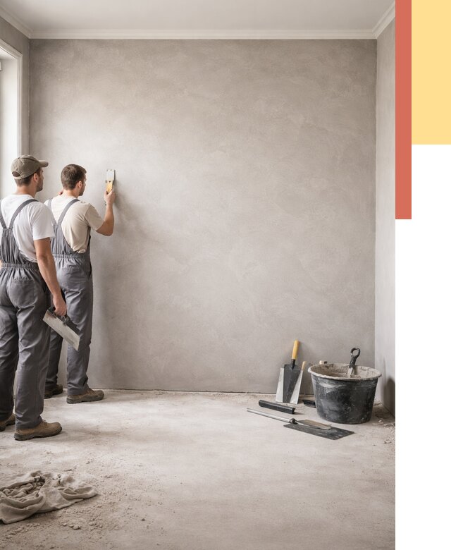 Микробетон на стены в Кирове от 1295 руб. — нанесение и отделка | ОТДЕЛОЧНИК-Кри