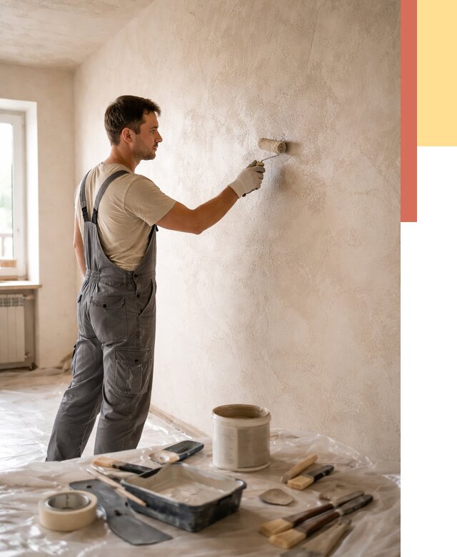 Нанесение лессирующей краски по декоративке в Кирове от 1813 руб. | ОТДЕЛОЧНИК-Кри