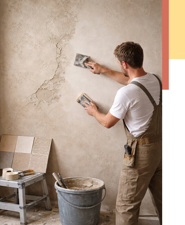 Ремонт декоративной штукатурки в Кирове от 4663 руб. под ключ | ОТДЕЛОЧНИК-Кри