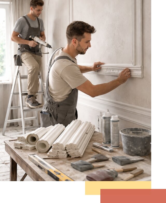 Монтаж лепнины на стены в Кирове профессионально и качественно