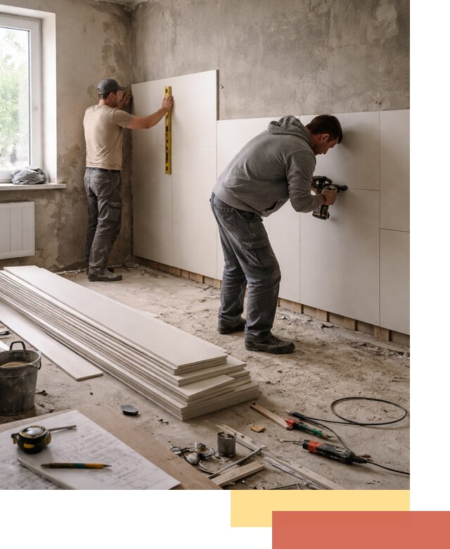 Монтаж ПВХ панелей на стены в Кирове качественно и быстро