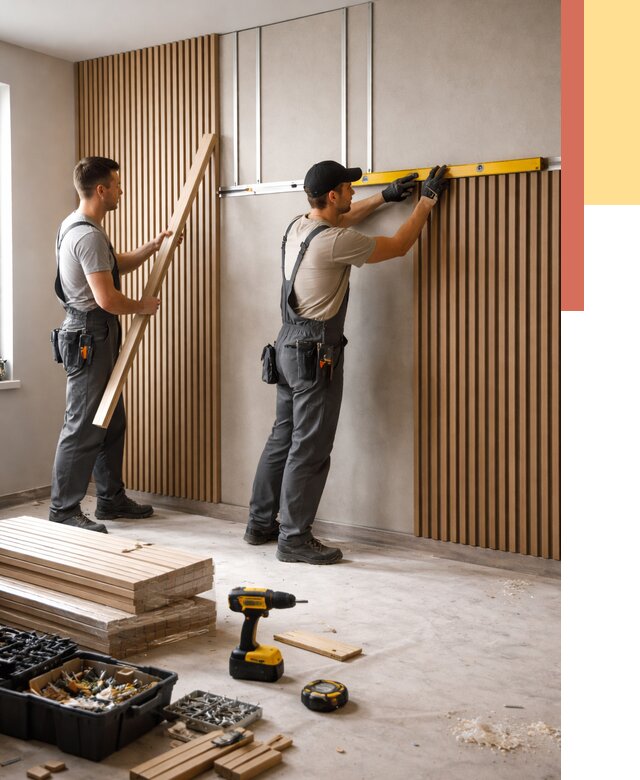 Монтаж реечных панелей на стены в Кирове от 1243 руб. — быстро и недорого | ОТДЕЛОЧНИК-Кри