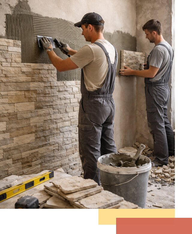 Монтаж искусственного камня в Кирове — облицовка стен и фасадов