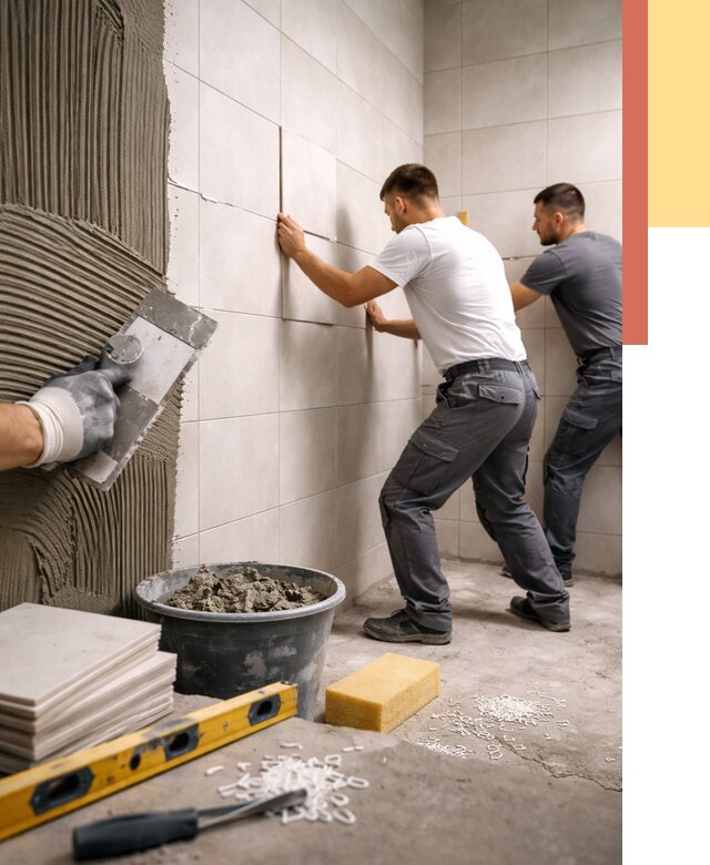 Укладка плитки на стены в Кирове от 881 руб. — качественно и недорого | ОТДЕЛОЧНИК-Кри