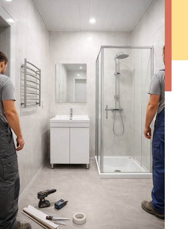 Отделка ванной комнаты панелями ПВХ в Кирове от 4663 руб. за м2 | ОТДЕЛОЧНИК-Кри