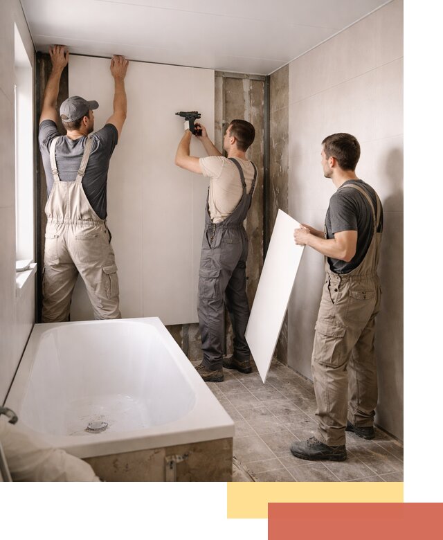 Отделка ванной панели ПВХ профессионально в Кирове