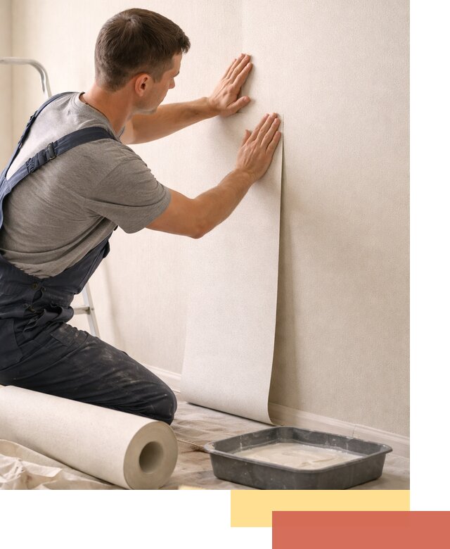 Поклейка флизелиновых обоев в Кирове качественно и быстро