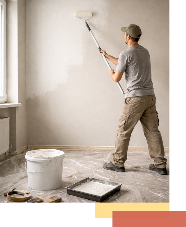 Покраска стен латексной краской в Кирове качественно и быстро