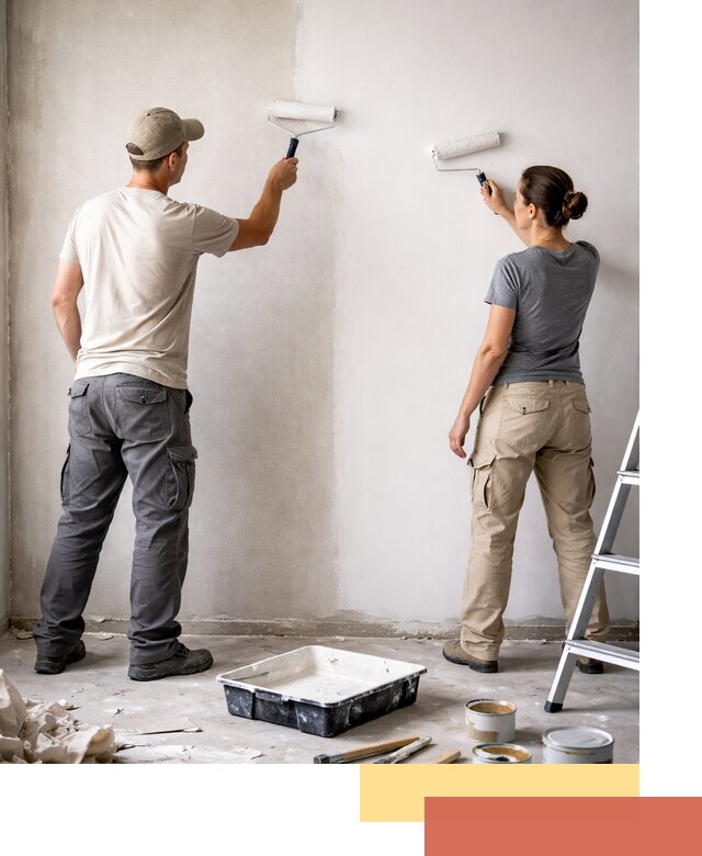 Окраска стен по стеклохолсту в Кирове качественно и долговечно