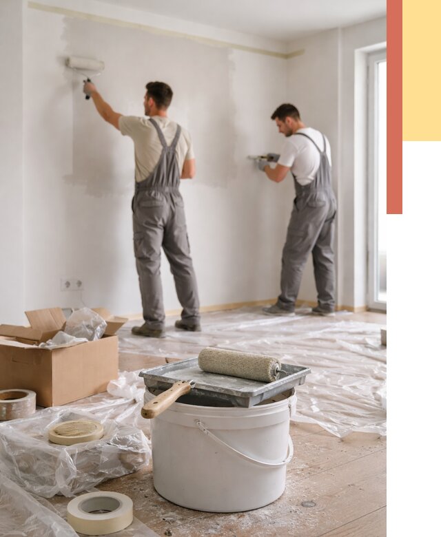 Покраска стен в квартире в Кирове от 2591 руб/м2 — быстро и недорого | ОТДЕЛОЧНИК-Кри