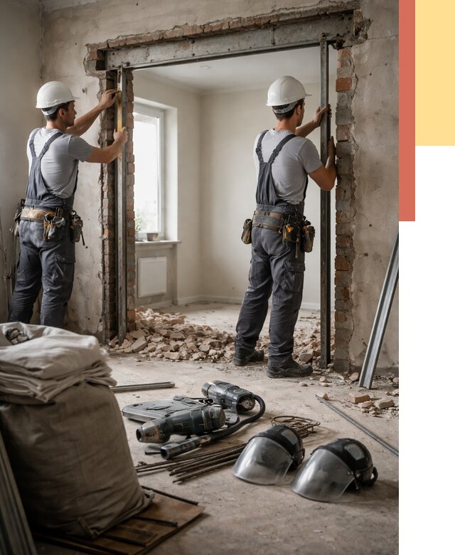 Расширение дверного проема в Кирове от 12953 руб. под ключ | ОТДЕЛОЧНИК-Кри