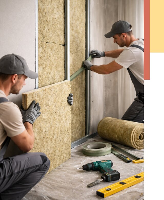 Шумоизоляция стен в Кирове под ключ от 1917 руб. | ОТДЕЛОЧНИК-Кри