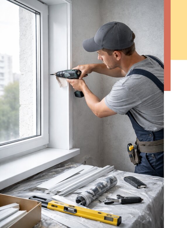 Установка пластиковых откосов в Кирове от 2331 руб. | ОТДЕЛОЧНИК-Кри монтаж, быстро и недорого