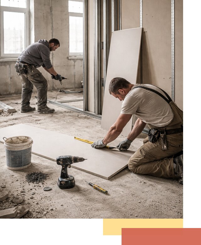 Кладка перегородок из ПГП под ключ в Кирове