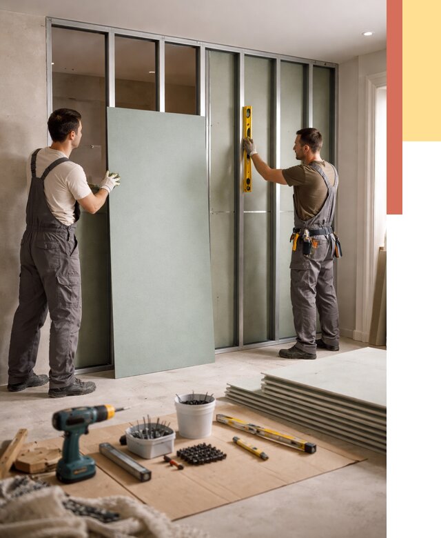 Перегородка из влагостойкого гипсокартона в Кирове от 4974 руб. — монтаж под ключ | ОТДЕЛОЧНИК-Кри