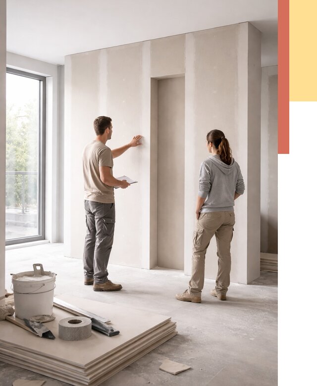 Зонирующая перегородка из гипсокартона в Кирове от 2901 руб. под ключ | ОТДЕЛОЧНИК-Кри