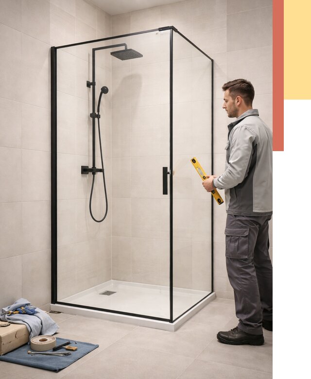 Стеклянные перегородки для душа в Кирове от 12953 руб. | Монтаж под ключ — ОТДЕЛОЧНИК-Кри