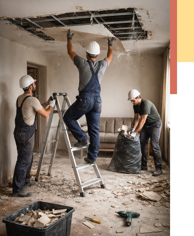 Демонтаж гипсокартонного потолка в Кирове от 435 руб. за м2 — ОТДЕЛОЧНИК-Кри