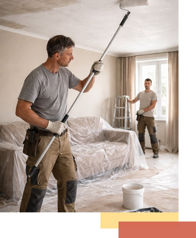 Грунтовка потолка в Кирове — подготовка под покраску и отделку