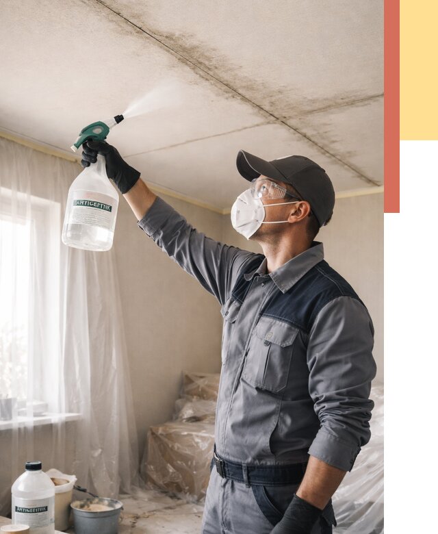 Антисептическая обработка потолка в Кирове от 2591 руб. | ОТДЕЛОЧНИК-Кри