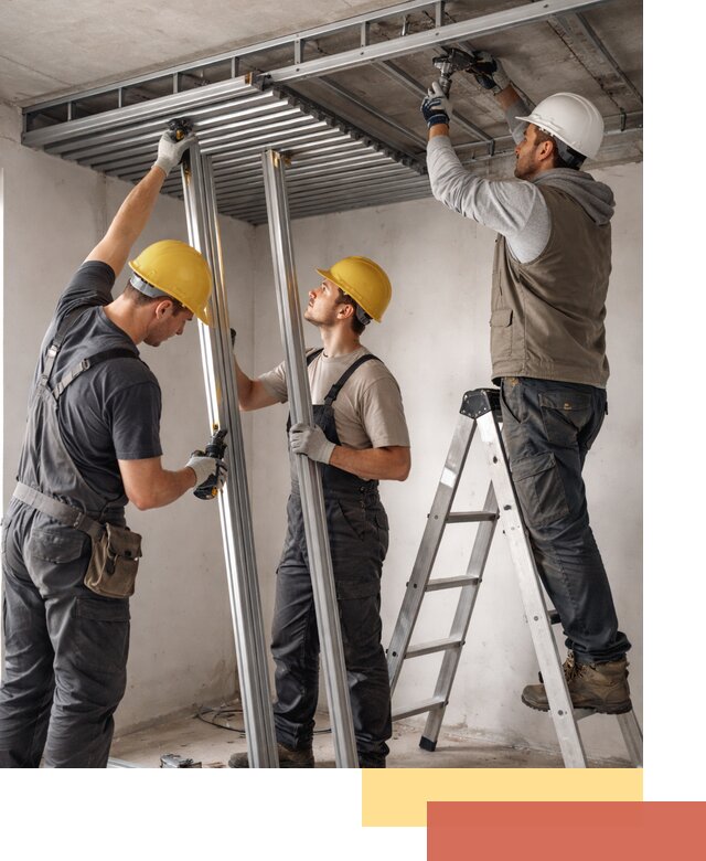 Монтаж реечного потолка под ключ в Кирове