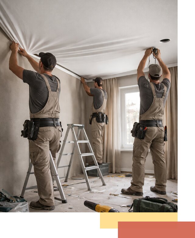 Монтаж матового натяжного потолка в Кирове качественно и быстро