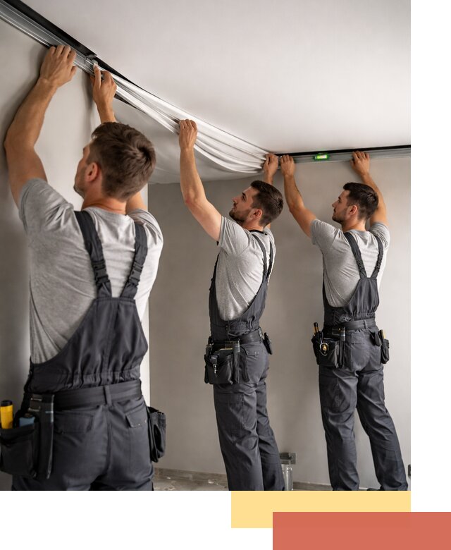 Теневые натяжные потолки в Кирове: монтаж и отделка быстро и качественно