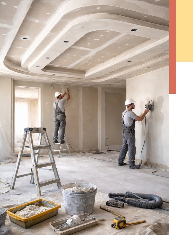 Многоуровневый потолок из гипсокартона в Кирове от 777 руб. под ключ | ОТДЕЛОЧНИК-Кри