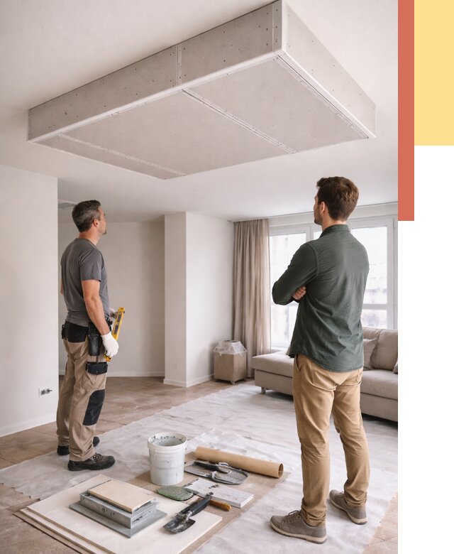 Короб на потолке из гипсокартона в Кирове от 2280 руб. — монтаж и услуги под ключ | ОТДЕЛОЧНИК-Кри