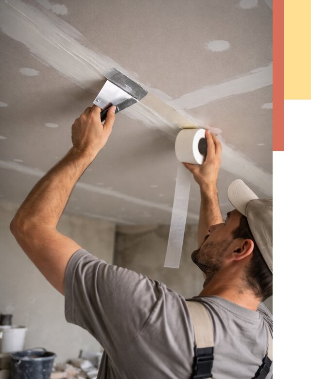 Обработка швов потолка ГКЛ в Кирове от 7772 руб. под ключ | ОТДЕЛОЧНИК-Кри