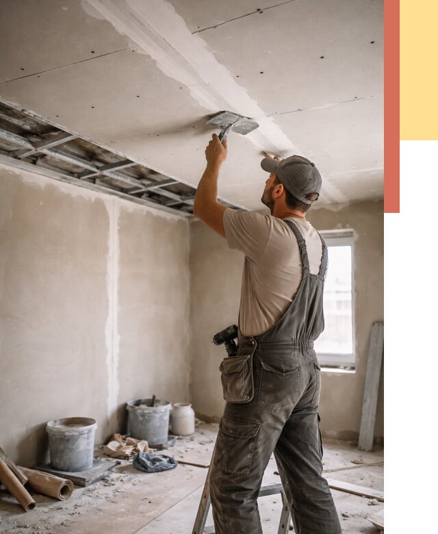 Ремонт потолка из гипсокартона в Кирове от 674 руб./м² — быстро и недорого | ОТДЕЛОЧНИК-Кри