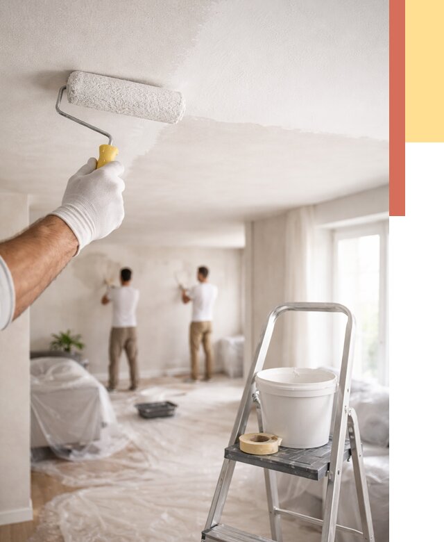 Покраска потолка акриловой краской в Кирове от 2591 руб. | ОТДЕЛОЧНИК-Кри