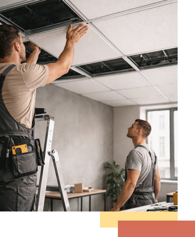 Монтаж потолочной плитки в Кирове качественно и в срок