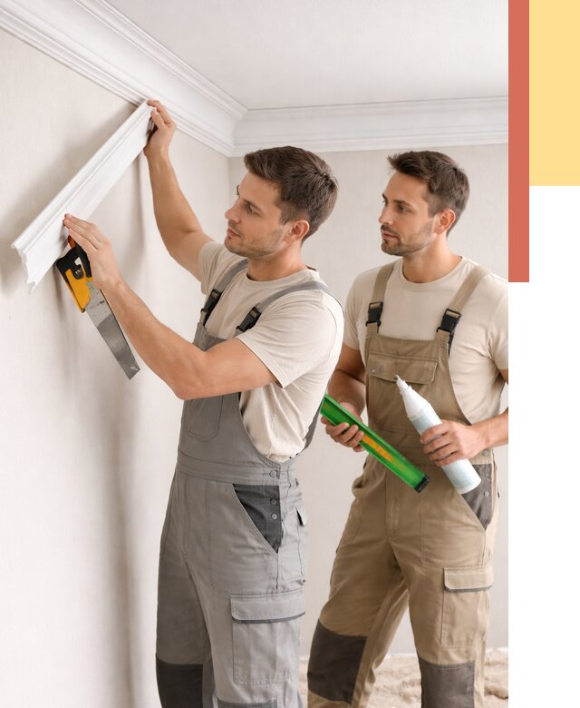 Монтаж потолочного плинтуса в Кирове от 2383 руб. — быстро и недорого | ОТДЕЛОЧНИК-Кри