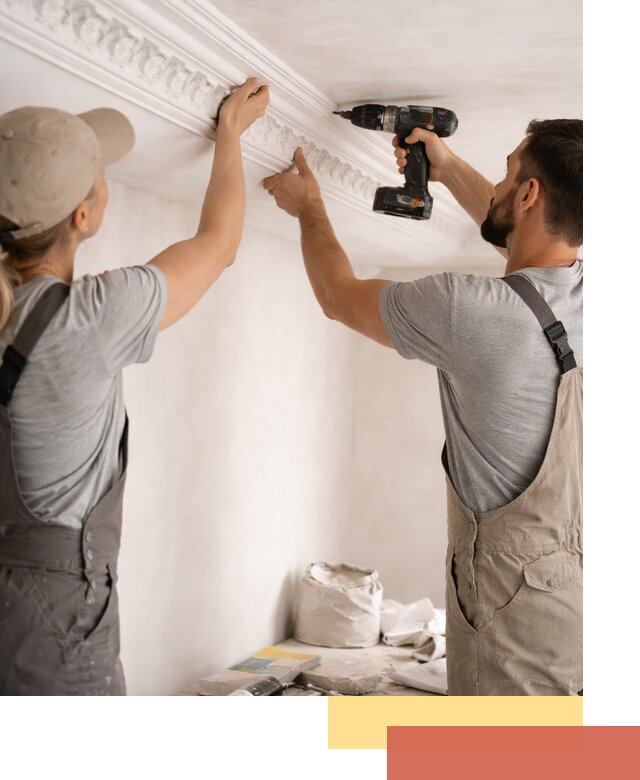 Профессиональный монтаж лепнины на потолок в Кирове